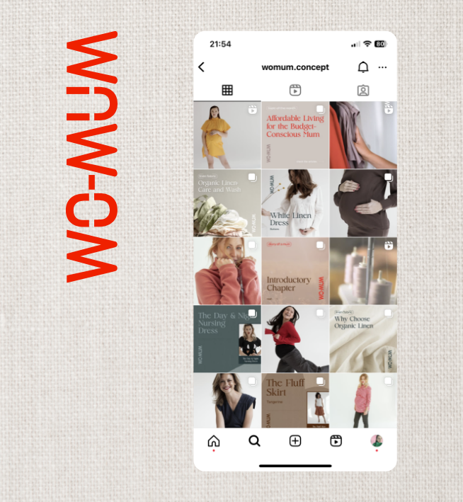 WO-MUM: Social media & visual identity redesign